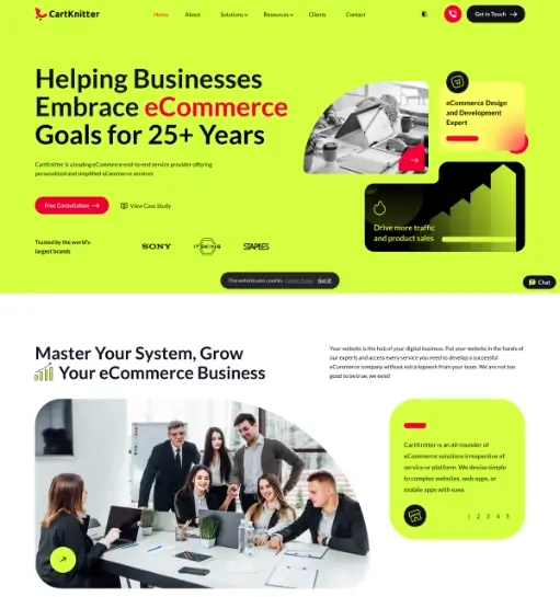 E-commerce Agency Website gallery image 1