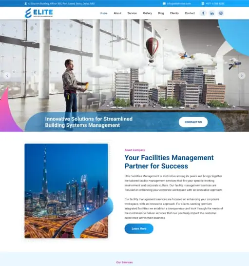 Branding, Web Design and Dev for Facility Management project showcase