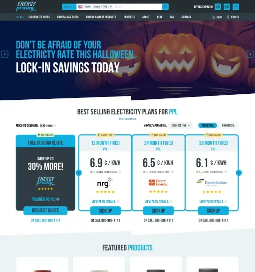 Electricity Rate Comparison Magento Store gallery image 1