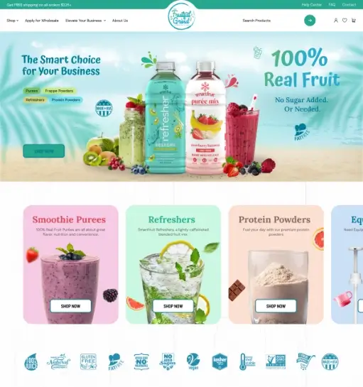 Food & Beverage E-commerce UI gallery image 1