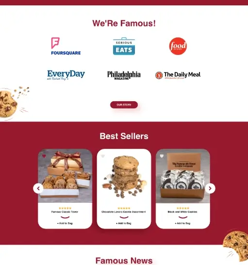Food Brand E-commerce Homepage gallery image 2