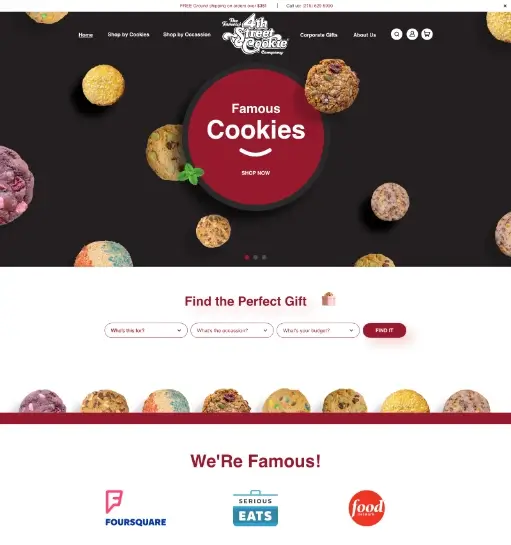 Food Brand E-commerce Homepage gallery image 1