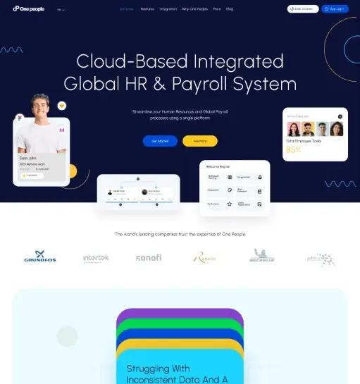 HR Tech SaaS Homepage gallery image 1