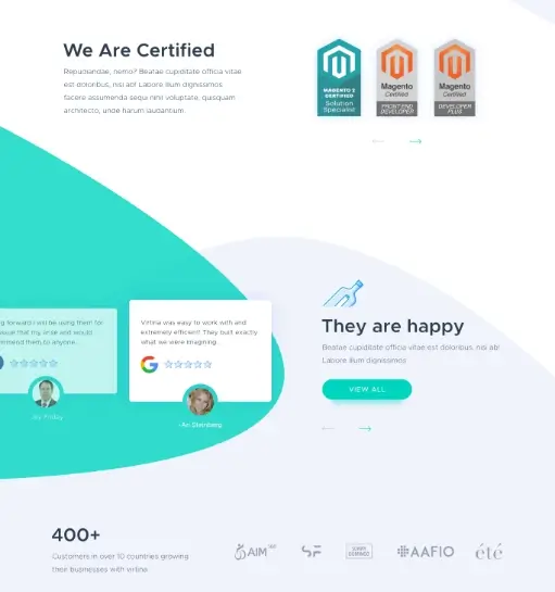 E-commerce Agency Website UI gallery image 2