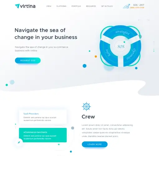 E-commerce Agency Website UI gallery image 1